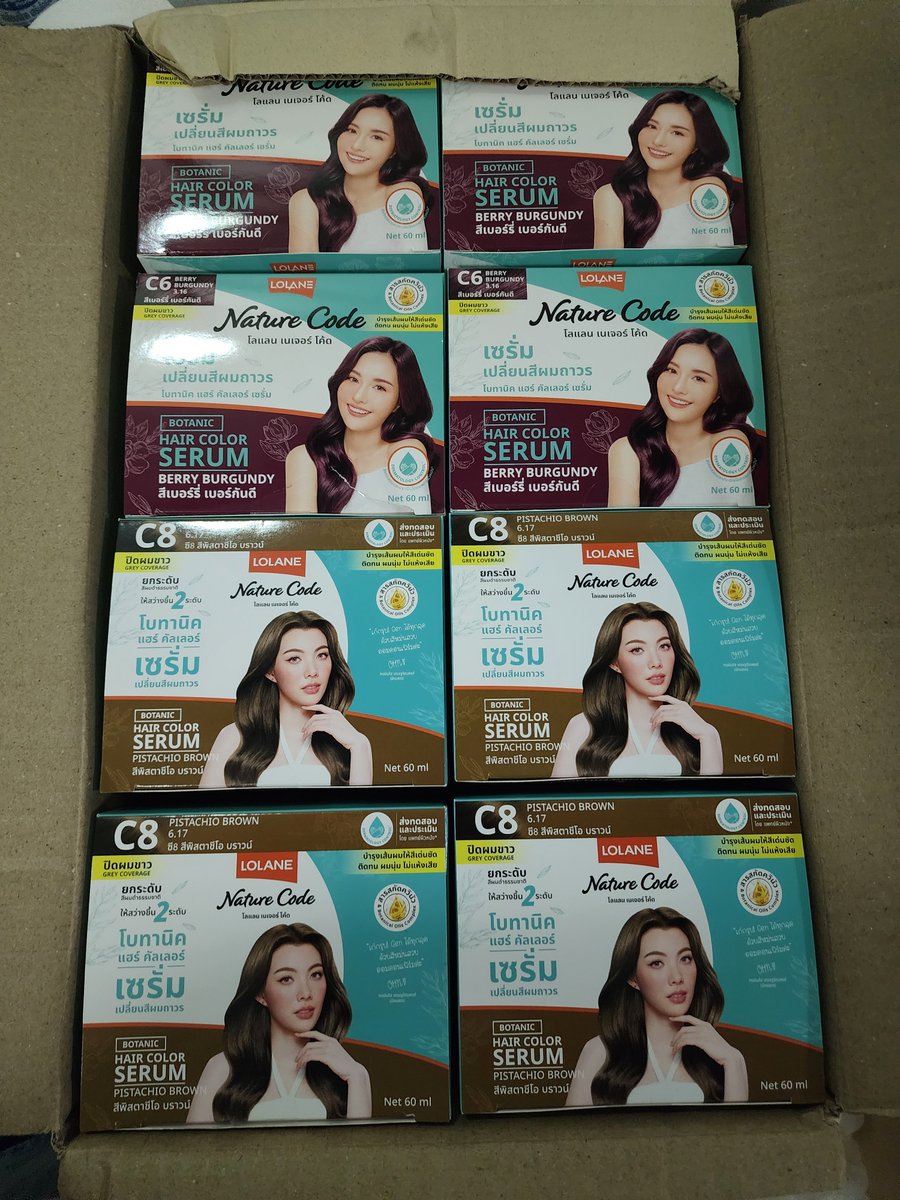 tkzksc's tweet photo. เซรั่มเปลี่ยนสีผม Lolane hair color serum ลดราคา มีสีตามรูปเลยค่ะ
ซองละ 30 บาท ซื้อยกกล่อง(6ซอง) กล่องละ 170 บาท ค่าส่ง เหมา 20 บาท ซื้อยกกล่องส่งฟรี นัดรับเซ็นทรัลเวสวิลต์ได้ค่ะ

สนใจสอบถาม DM ได้เลยค่าา

#LolaneBotanicxOrm
#ช้อปช่วยติ่ง https://t.co/5vi4NZ9E5L