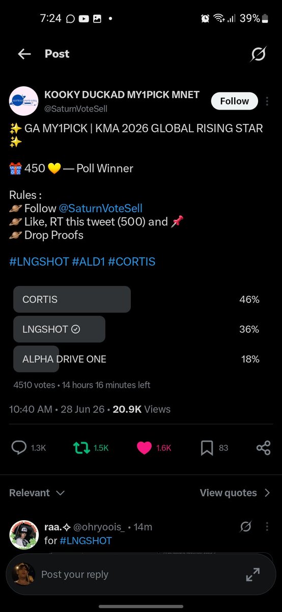 dixxezh's tweet photo. @SaturnVoteSell For #LNGSHOT https://t.co/OLIBMf6zcy