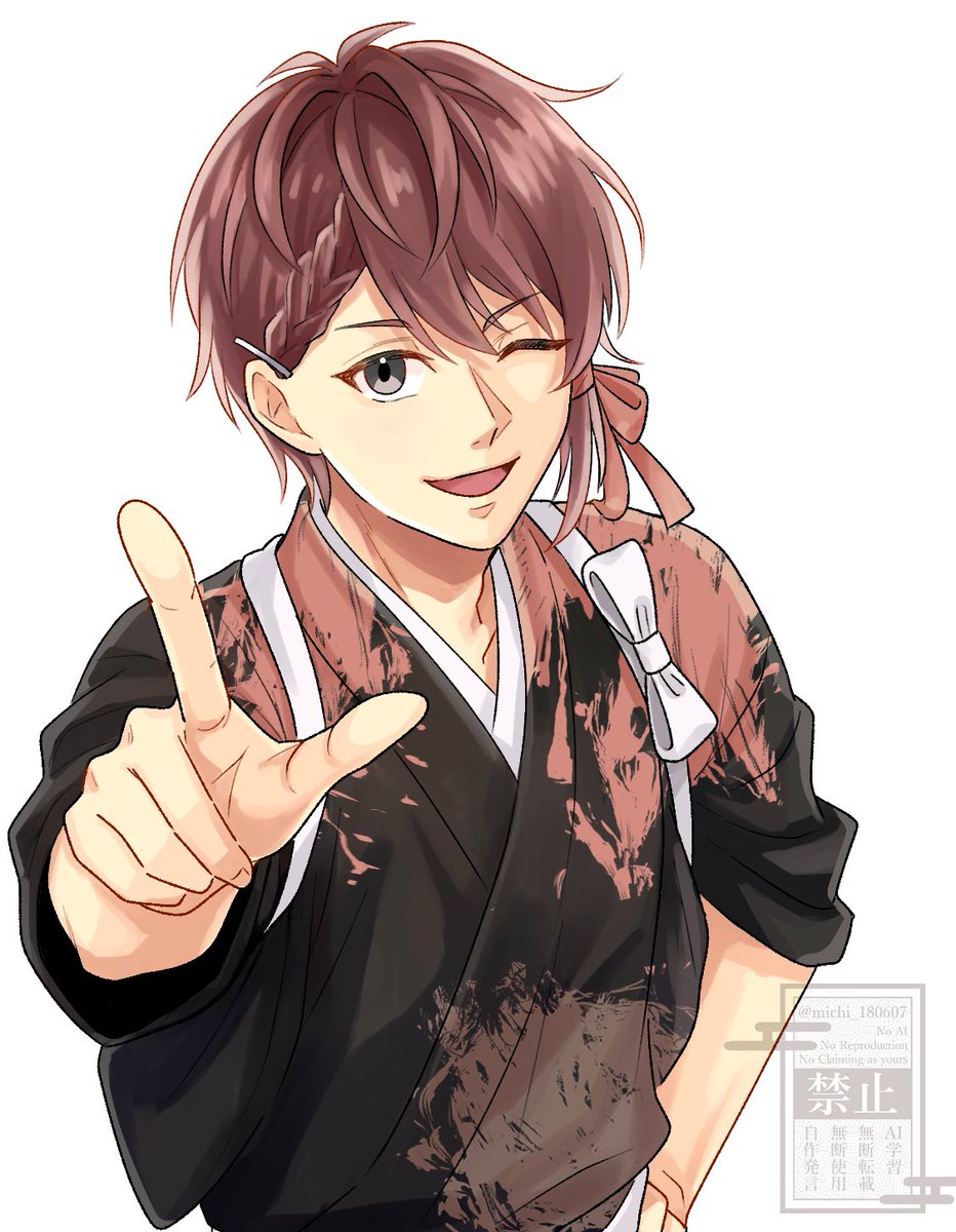 michi_180607's tweet photo. #星の海に揺らぐ一珠を千代に愛でん_森蘭丸誕生祭2026
蘭丸くん、姫様方おめでとうございますー！！
描き途中の周年絵で賑やかし失礼します🙇

素敵なタグお借りします🙏 https://t.co/1CEkYPbeqq