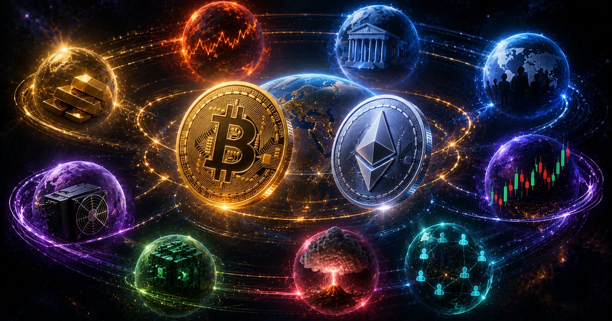 RenSatoshiBTC's tweet photo. 8 YẾU TỐ MACRO KINH TẾ ẢNH HƯỞNG GIÁ CRYPTO 2026 🎯

Anh em đã sẵn sàng bước vào năm 2026 chưa? Thị trường crypto sẽ không chỉ phụ thuộc vào halving hay 𝐅𝐎𝐌𝐎 nữa đâu.

📊 Chu kỳ halving 𝟐𝟎𝟐𝟒-𝟐𝟎𝟐𝟖 tạo nền tảng giá, nhưng 𝟖𝟎% biến động 2026 sẽ đến từ macro kinh tế toàn cầu. Cụ thể là 8 yếu tố từ lạm phát đến suy thoái, từ vàng đến chứng khoán Mỹ.

🧠 Tương quan giữa 𝐁𝐢𝐭𝐜𝐨𝐢𝐧 và 𝐒&𝐏 𝟓𝟎𝟎 đã tăng lên 𝟔𝟓% trong 3 năm qua. Khi Fed giảm lãi suất, cả chứng khoán và crypto cùng tăng — nhưng nếu suy thoái xảy ra, thanh khoản sẽ bốc hơi nhanh chóng.

💎 Vàng đang cạnh tranh trực tiếp với 𝐁𝐢𝐭𝐜𝐨𝐢𝐧 trong vai trò trú ẩn. Tuy nhiên, khi lạm phát >𝟒%, dòng tiền từ tổ chức thường chảy vào crypto nhanh gấp 3 lần so với vàng — đây là cơ hội cho trader nắm bắt sớm.

⚠️ Lưu ý: Suy thoái nhẹ có thể là "cú huých" cho Bitcoin khi Fed nới lỏng, nhưng suy thoái sâu sẽ kéo giá giảm 𝟑𝟎-𝟓𝟎%. Anh em cần theo dõi 𝐂𝐏𝐈, 𝐏𝐌𝐈 và tỷ lệ thất nghiệp Mỹ hàng tháng.

🎯 Tuy nhiên, yếu tố quan trọng nhất vẫn là dòng tiền từ các quỹ 𝐄𝐓𝐅. Nếu 𝐄𝐓𝐅 Bitcoin spot thu hút thêm $10B trong 2026, giá sẽ bùng nổ bất chấp macro xấu.

Key takeaways
• Theo dõi 𝐅𝐞𝐝 𝐫𝐚𝐭𝐞, 𝐂𝐏𝐈, và 𝐒&𝐏 𝟓𝟎𝟎 là bắt buộc mỗi tuần
• Vàng và Bitcoin không phải đối thủ — chúng bổ sung cho nhau trong danh mục
• 𝐇𝐚𝐥𝐯𝐢𝐧𝐠 tạo đáy, macro tạo đỉnh — hãy trade theo chu kỳ vĩ mô

#DauTuTaiSanMaHoa #CryptoVietnam
