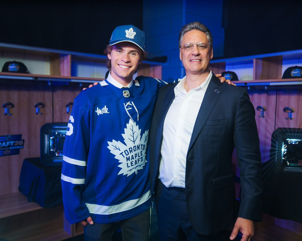 PennStateMHKY's tweet photo. Gooooood Morning, #HockeyValley! 🤩

#NHLDraft x #LeafsForever https://t.co/P2ZSUjUWme