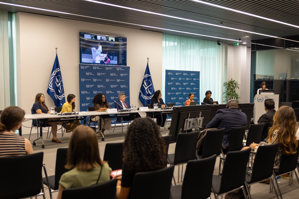 IntlCrimCourt's tweet photo. Lawyers from around the world joined an @ICCBA_ABCPI training on 'The Role of Rule 74 Counsel' focusing on training lawyers to be duty counsel in ICC proceedings, with the participation of  #ICC President Judge Tomoko Akane and ICC Judges Nicolas Guillou and Miatta Maria Samba. https://t.co/cnmKuCIk9E