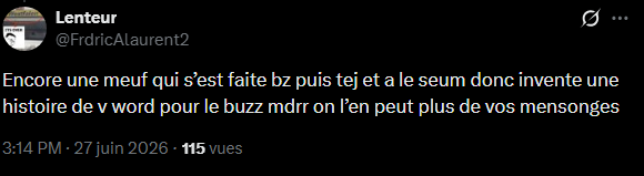JujuSb78's tweet photo. de l'humiliation, "les streameuses c'est toutes des putes" dans le texte,  des inversions accusatoires etc .... https://t.co/3gK47Wfhn9