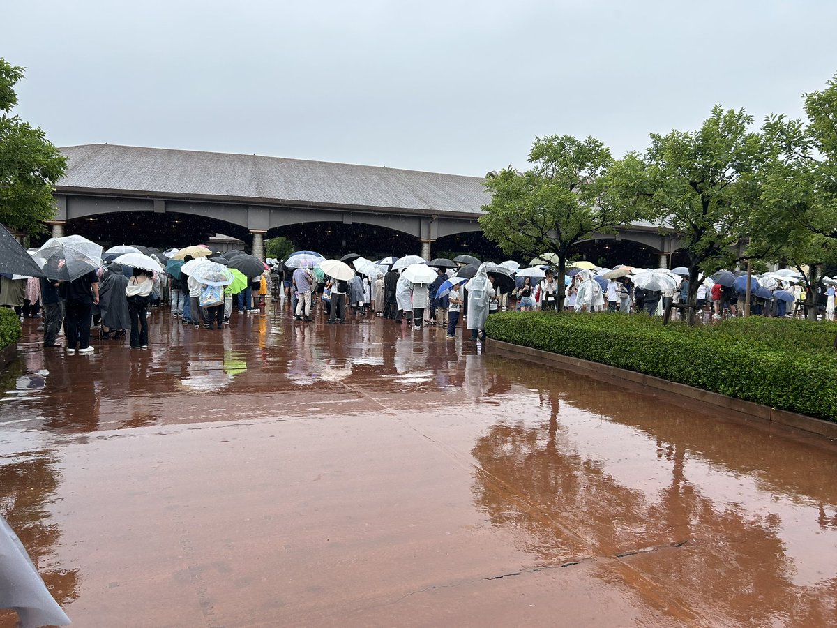 dobe0555's tweet photo. ダブル台風直撃の最中でディズニーシーに行って来たけど思ってたより雨風は弱くてしかも空いてるから意外と快適にパークを回れ��w台風詐欺？の時は穴日かも知れない笑 https://t.co/F7kA3pdAqR