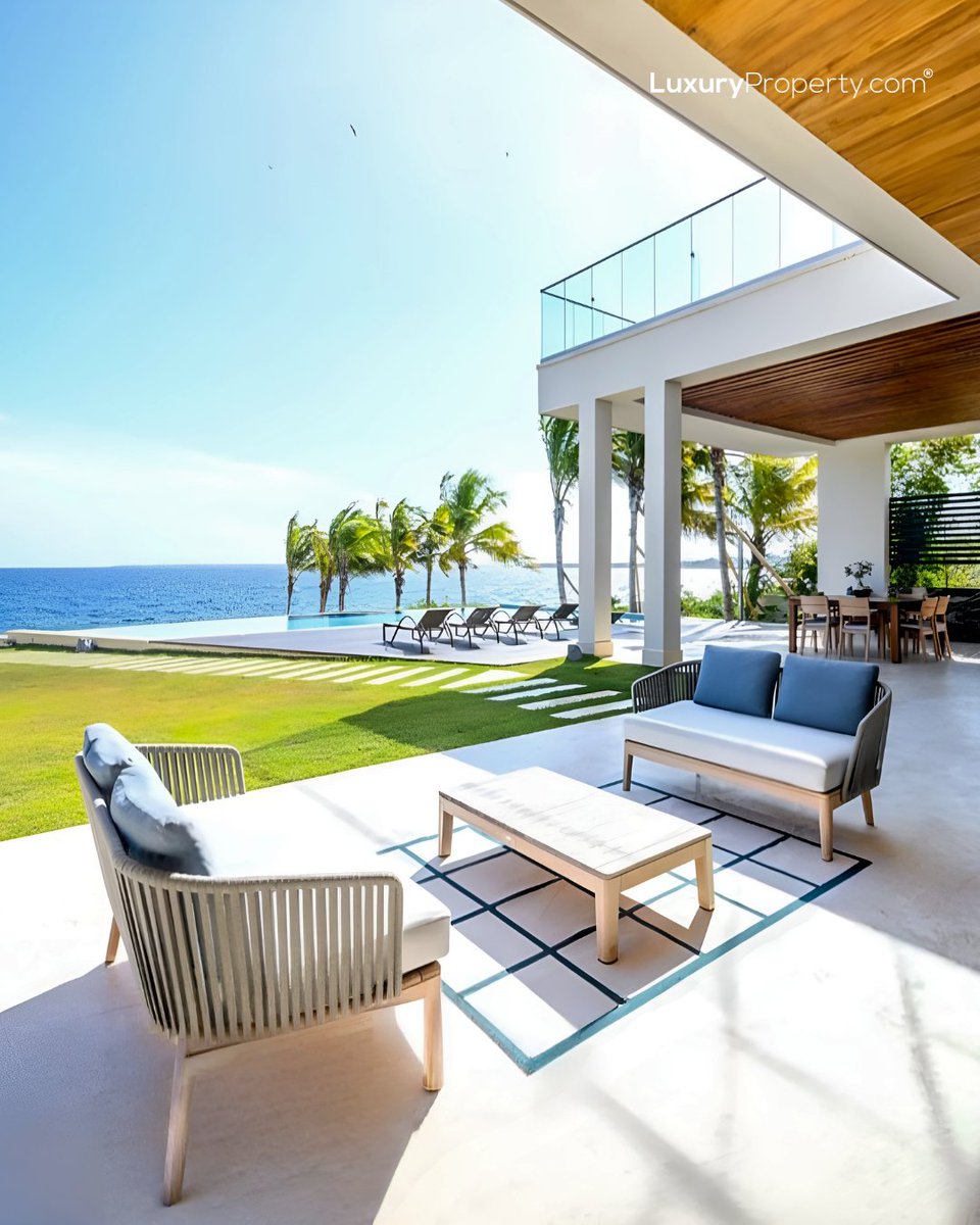 LuxuryProperty's tweet photo. Caribbean calm, with the ocean in every direction.

Set within Villa Caleton in Casa de Campo, this 7 bedroom oceanfront villa brings together modern interiors, wide terraces and uninterrupted views across the Caribbean Sea.

Discover more: https://t.co/Z5cPEIRWaU

#CasaDeCampo #VillaCaleton #DominicanRepublicRealEstate #LuxuryVilla #OceanfrontVilla #CaribbeanLiving #LuxuryRealEstate #VillaForSale #LaRomana #LuxuryHomes