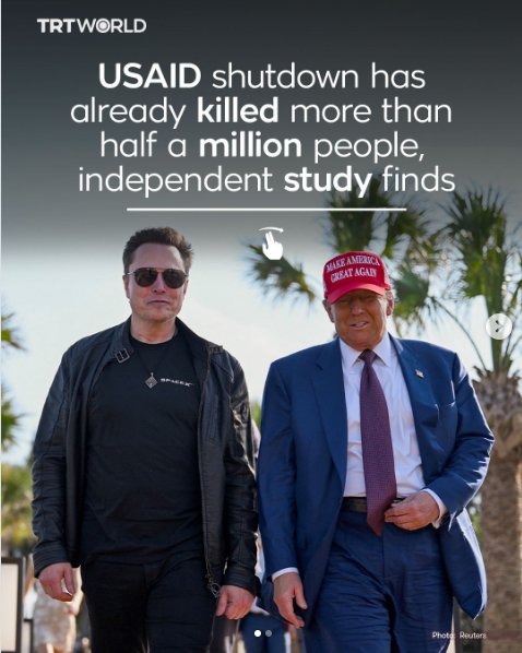 coyledoyle8's tweet photo. @elonmusk 🚨BREAKING:  ELON LAUNCHES NEW BRAND ... X-DEATH 

A UCLA study, projects that dismantling USAID could result in 9.4 to over 14 million preventable deaths globally by 2030, including 4.5 million child deaths.
@elonmusk @america @tesla @teslaownerssv @timsheeymt @teslacamera https://t.co/E9IJsgVo3N
