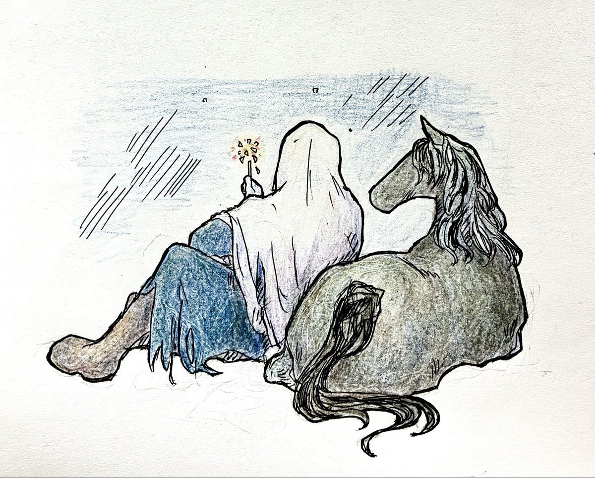 natunoumis's tweet photo. 今日も今日とて、墓を作り、相棒に草を与え、空を見上げたのだろう https://t.co/VckiL6ieum