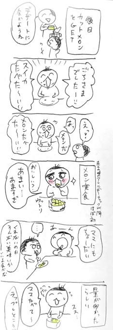 メロンは大好きらしい 