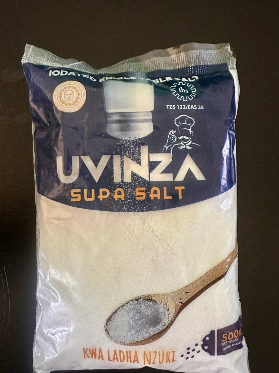 DaudAsaph's tweet photo. @OnlineDentistTz @ItsKamala Iodine ni additive ya kisheria kwenye Chumvi wenzetu wanaenda mbali wanaweka mpaka Iron depending na mahitaji ya Jamii husika!Kwa East and Central Africa hii ni chumvi bora sana haina suphates kwa kiwango kikubwa na hata haihitaji addictive nyingi kupata rational zinazohitajika https://t.co/orMIqWHUYg