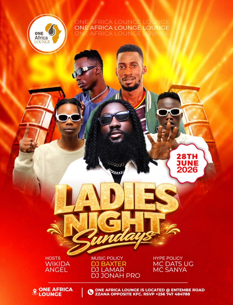 DeejayJonahPro's tweet photo. LADIES NIGHT SUNDAYS @ ONE AFRICA LOUNGE ZANA ‼️ https://t.co/2wMkaTN8xs