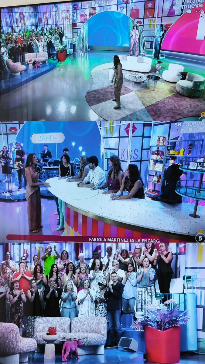 maxalvareztv's tweet photo. Quedó bien el plató que parece ser el de #TEM La barra y la decoración recuerdan a #Salvame pero parece un programa de testimonios con lágrimas y que copia a #GenteMaravillosa #elshowdepaz #pazpadilla #telecinco #tv https://t.co/0B2qgicuK4