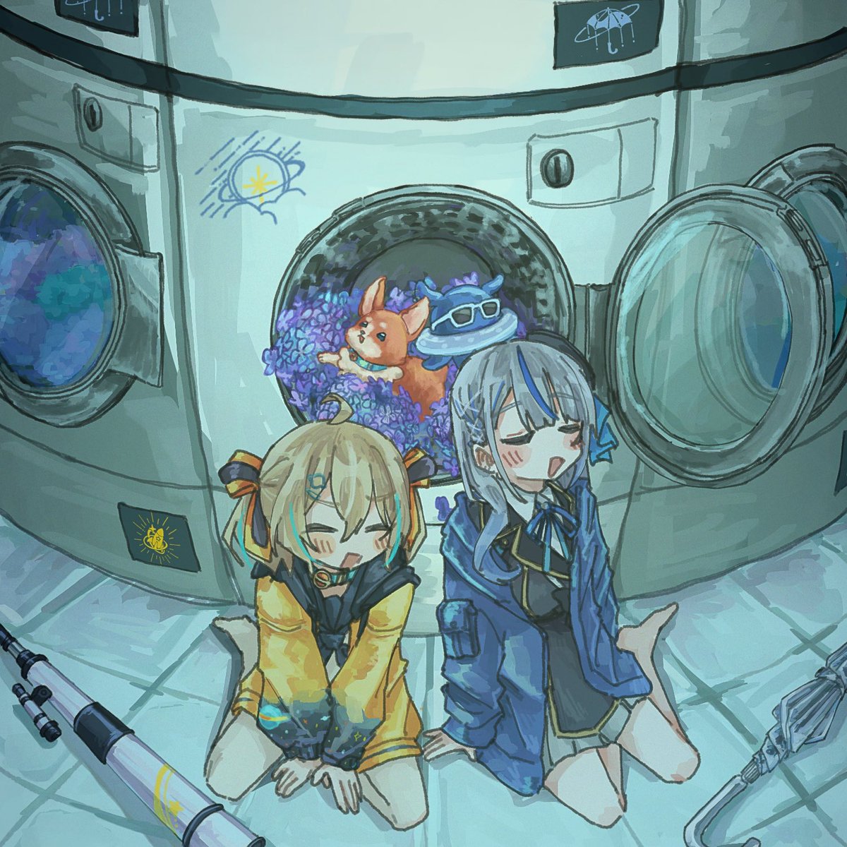 hizakozou_H's tweet photo. #ひなた成長記録　#描いていルカ
梅雨 https://t.co/QlXNnPCrHX