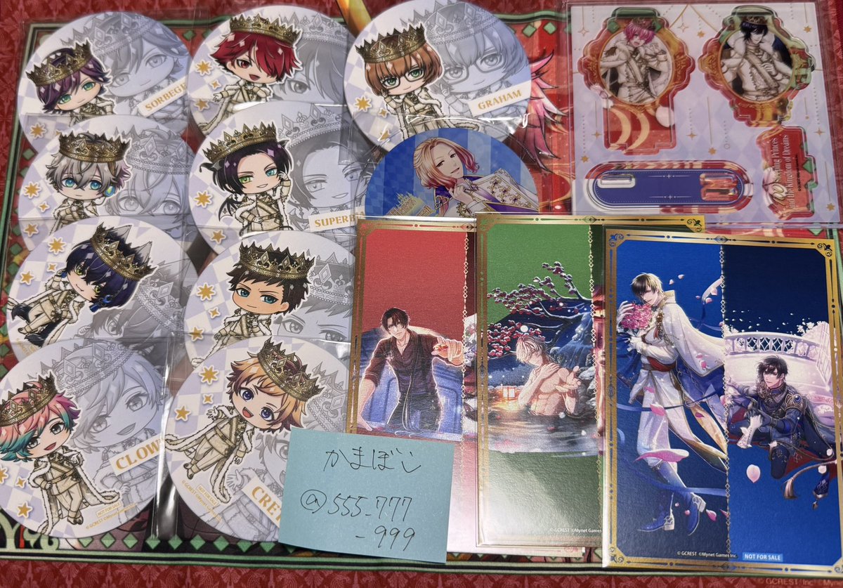 555_777_999's tweet photo. 交換　仮約束　
夢王国と眠れる100人の王子様
夢100 

譲→画像のもの

求→eeo cafeシン　ポスカ、コースター

都内手渡し、郵送可能です。8月1日にカフェ利用あります。 https://t.co/dETZzzTAgt