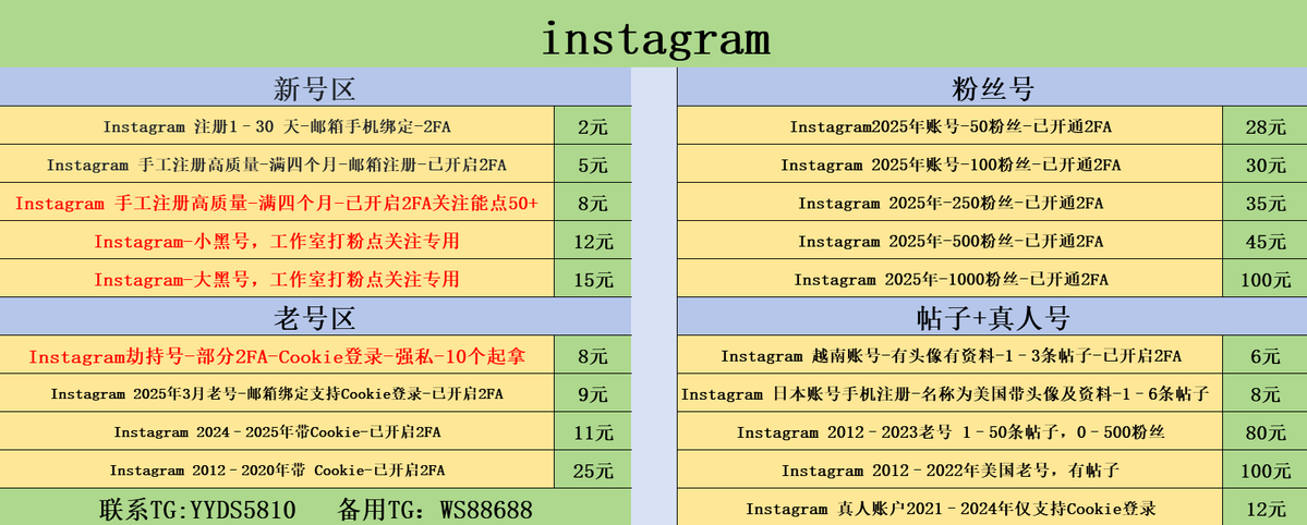 pjackson1971's tweet photo. 打扰一下，我这边长期做各国账号 
|WhatsApp各国老号 | Instagram大小黑号，劫持号 | 
|飞机会员代充| 小火箭独享| 
 | ❤️推特点关注有提示号❤️| 
优势： 稳定、可靠、高性价比。
推特打广告，消息不怎么看，直接联系我下面的飞机
联系TG：YYDS5810 https://t.co/QUUlCGfkNl