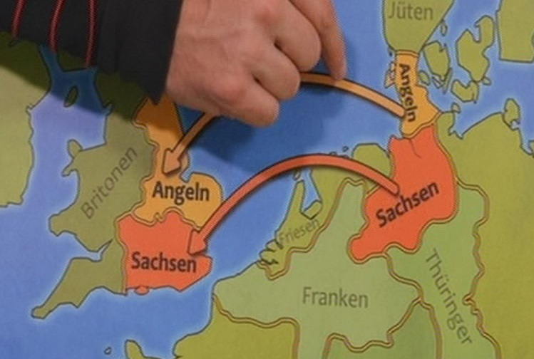 GanzeGeschichte's tweet photo. This map showing the origins and history of the English language should be the first thing children see in their English classes. https://t.co/s5fd8qp04v
