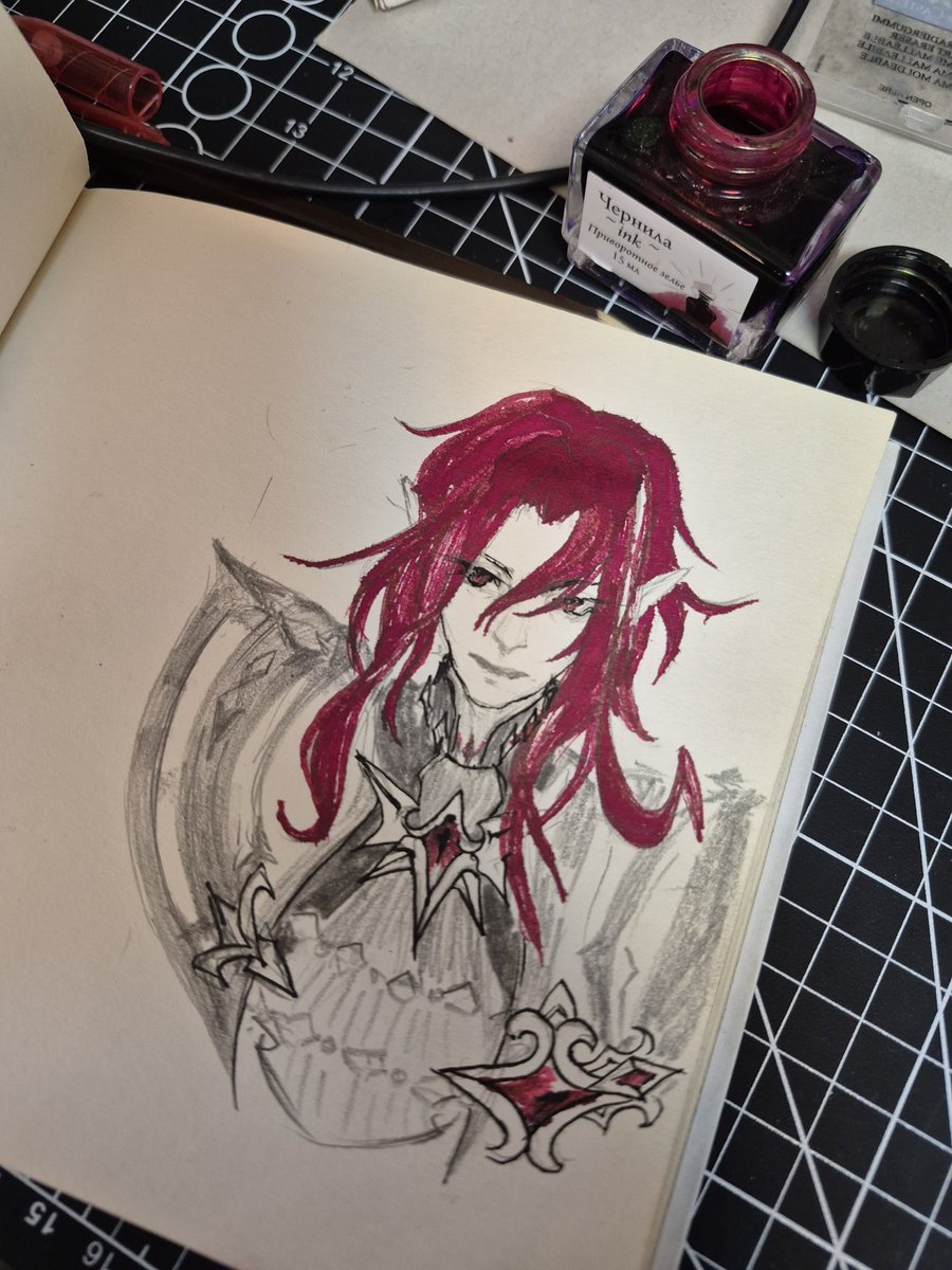 Morfex_art's tweet photo. Quick sketch of snezhnaya's vampire #Noy #GenshinImpact https://t.co/bxVPPWuKNe