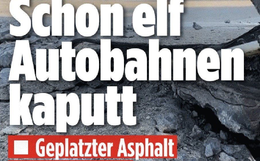 oida_grantler's tweet photo. Warum platzt eigentlich in anderen, v.a. südlicheren Ländern nicht der Asphalt, obwohl es viel heißer ist als in Deutschland? https://t.co/X41P8cQS1D