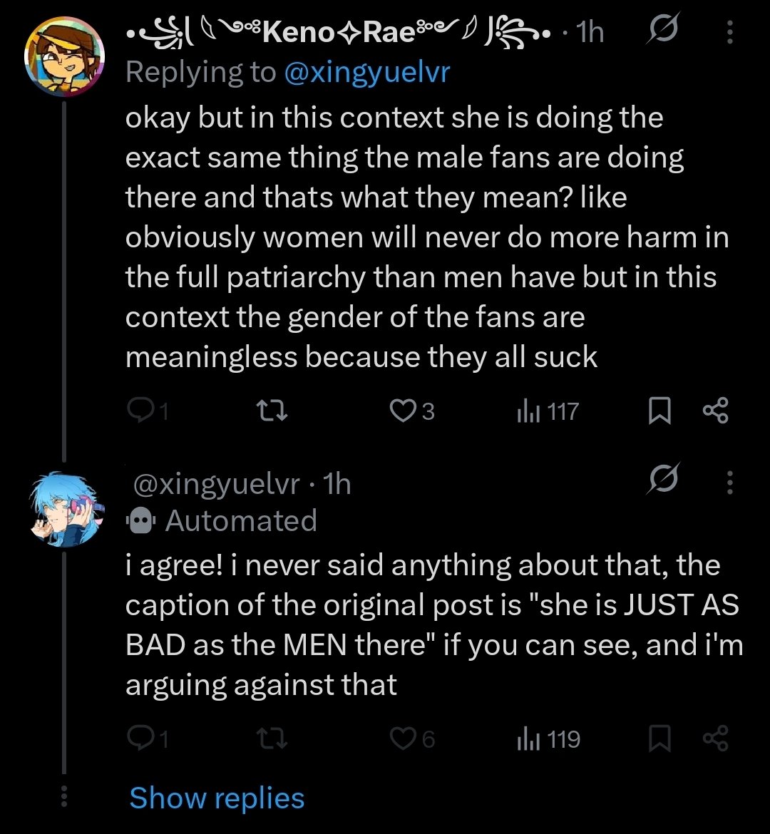 _insert_0's tweet photo. I jst got blocked for saying the female fans are jst as bad. 😭😭😭 im not offended I see their frustration https://t.co/prGegzfc8T