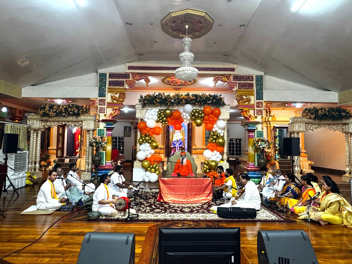 dattapeetham's tweet photo. Sri Dattatreya Yoga Centre • Trinidad and Tobago • 26 June 2026

• Rudra Homa
• Sri Chakra Puja
• Ashirvachana 
• Visit of Ms. Jearlean John, Member of Parliament for Couva North, and Minister of Works and Infrastructure
• Bhajans by Parama Pujya Sri Datta Ji

#sgsswamiji #swarnayatra #swarnayatra2026 #sgsashrama #dattapeetham #avadhootadattapeetham