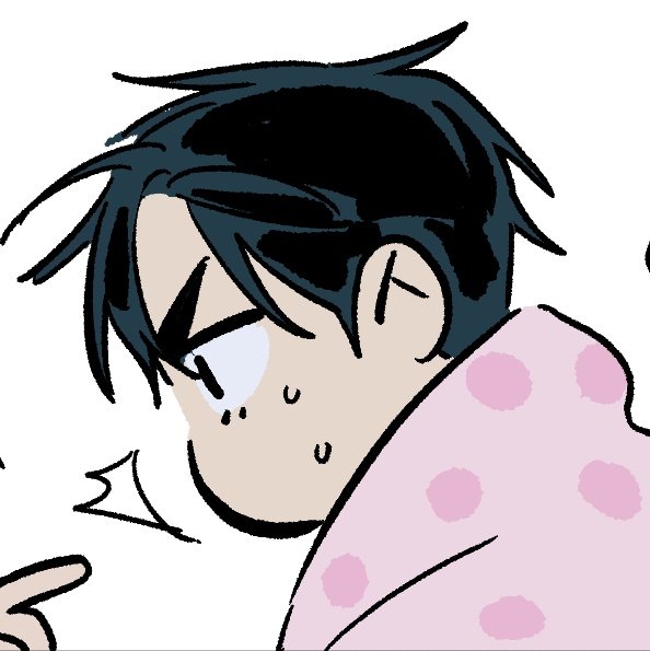 haomygf's tweet photo. ivan wrapped in his pink polka dot blanket :( https://t.co/RESeszZjAI