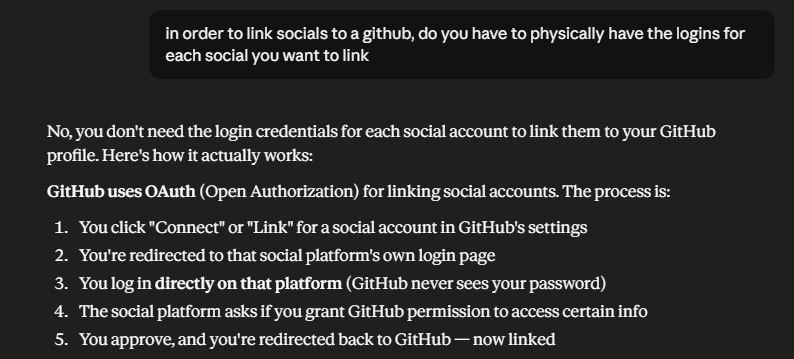 newsoldream's tweet photo. @ericho_goodfire claimed???

the memecoin at least bonds, everything makes sense, trace it yourself

It's incredibly hard for someone to larp a github that's been created and consistently participating in repos since 2019, and uses OAuth to link to all other socials. https://t.co/br4WkEGcEy