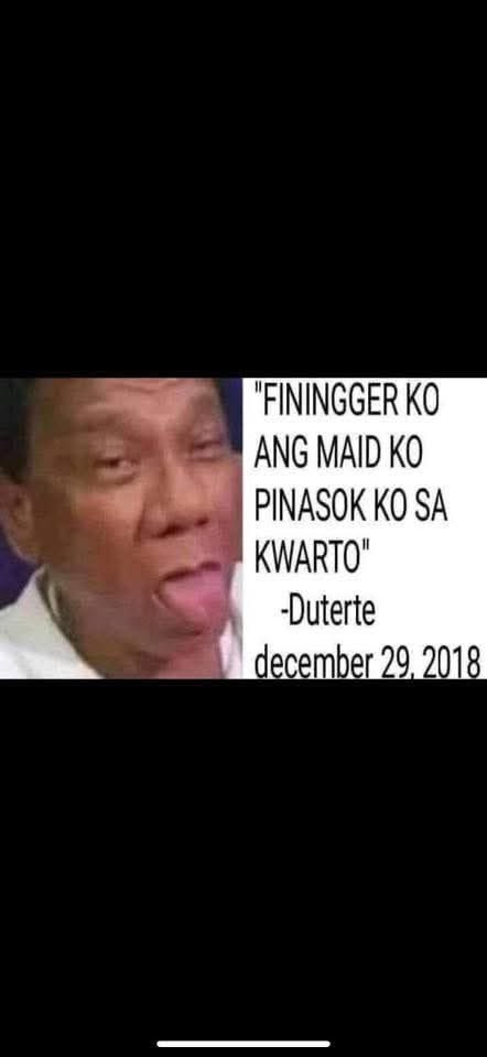 KickSomeAss14's tweet photo. @mongramosjr Napingger ka din ba ni Duterte Mong Ramos Jr?? Hahahahaha shet kaya pinagtatanggol.. hahaha https://t.co/jyf0tXnpqt