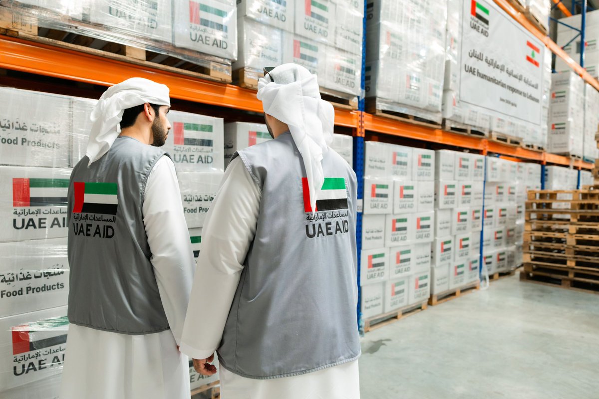 NET_AD's tweet photo. بتوجيهات صاحب السمو الشيخ محمد بن زايد آل نهيان رئيس الدولة "حفظه الله"، تقدم دولة الإمارات عبر وكالة الإمارات للمساعدات الدولية مساعدات إنسانية متنوعة لإغاثة المتضررين ومساعدة المحتاجين من الرجال والنساء والأطفال إزاء الأزمة الحالية في الجمهورية اللبنانية الشقيقة، وتأتي المساعدات الإماراتية انطلاقاً من الرسالة الحضارية للدولة ومسؤولياتها الأخلاقية تجاه مختلف المجتمعات والشعوب التي تتعرض إلى كوارث./ وام