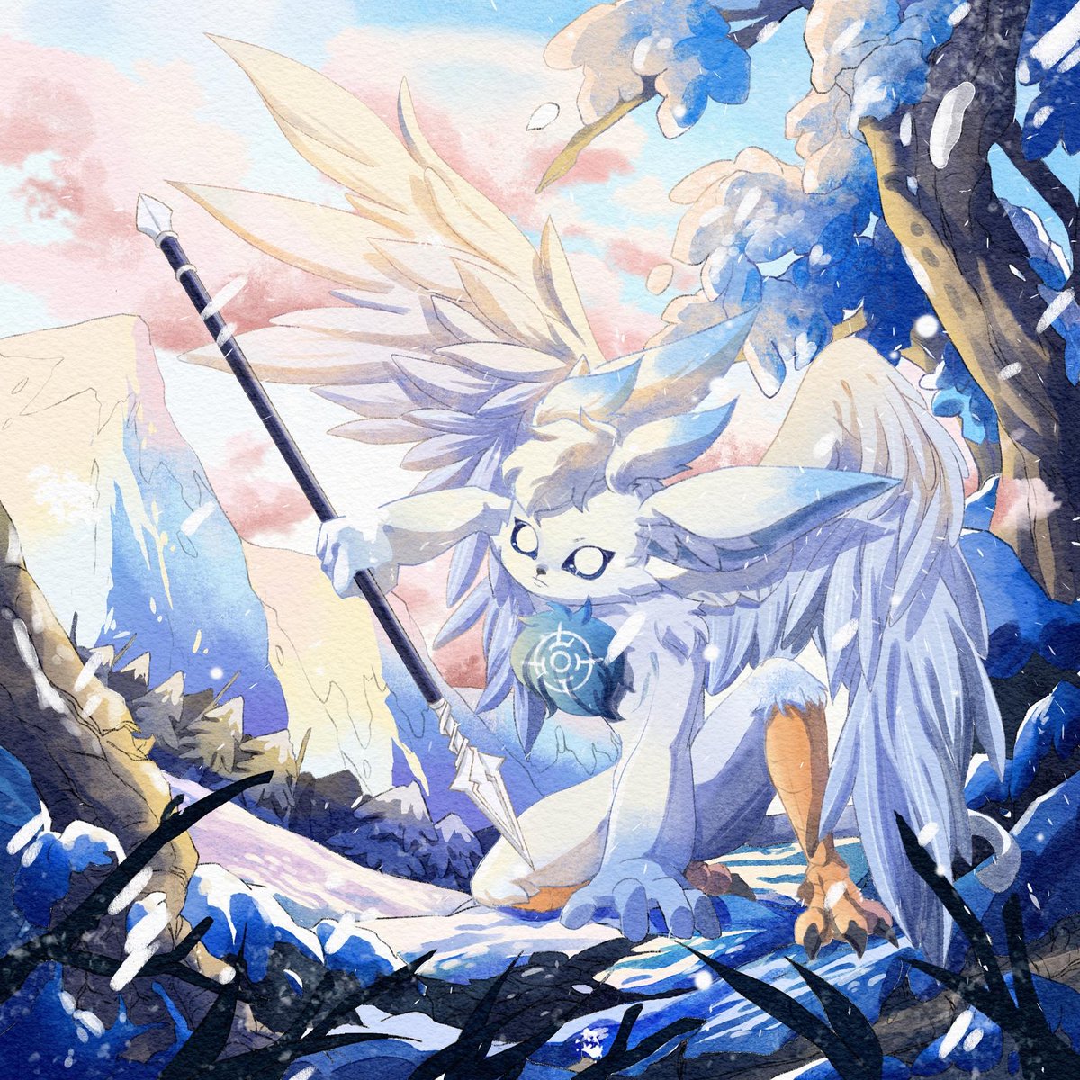 W_interSolstice's tweet photo. Leo's Morning Exploration
Art by 我二東啊
oc belongs to me.
Thank you for their amazing art, I love this beautiful scene so much!!☀️❄️🪶
#Ori #Orithegame #Orioc https://t.co/ZWdoVMlFLg