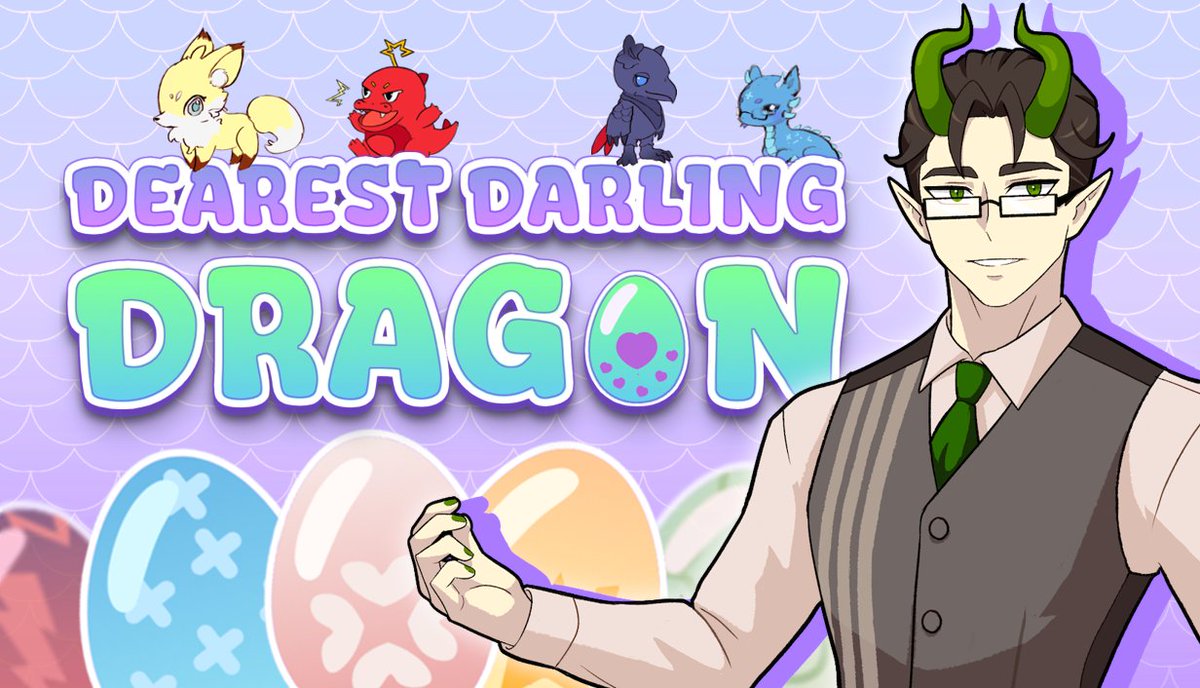 Veryfatcatz's tweet photo. The DEMO for our newest game, Dearest Darling Dragon, is now available on Itch!! 🎉🥳🎊🥚🐉

The Demo features:
• Intro to 3 Love Interests🌹🐲
• Baby 🦊 &amp; 🥚 Stat Raising 📈
• 11,000 words 😎

https://t.co/UMYwysnXC3

#otome #josei #amare #indieotome #gamedev #indiegames https://t.co/jI4Wy83YVU