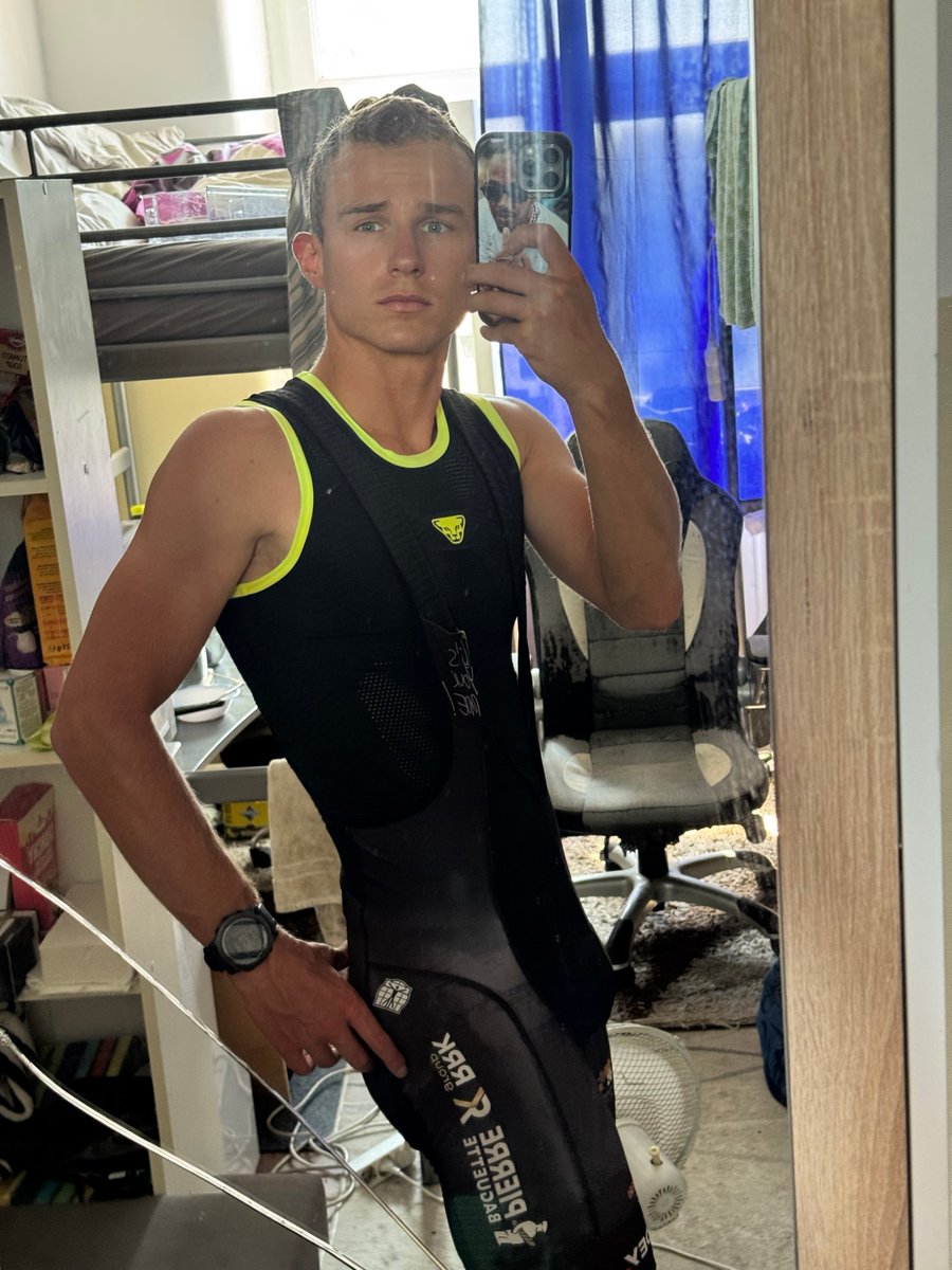 eddyonbike's tweet photo. I was out cycling earlier, came home sweaty, and now I’m in bed with this post-ride buzz 😏 I have plenty of energy left… you coming to ride with me? https://t.co/fDAHoF2VzC