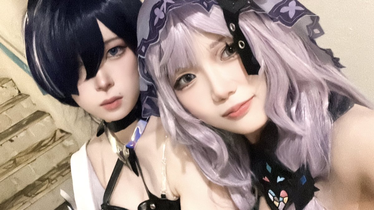 sepi_cos's tweet photo. お着替えしました～💜 https://t.co/pZP60itI8F