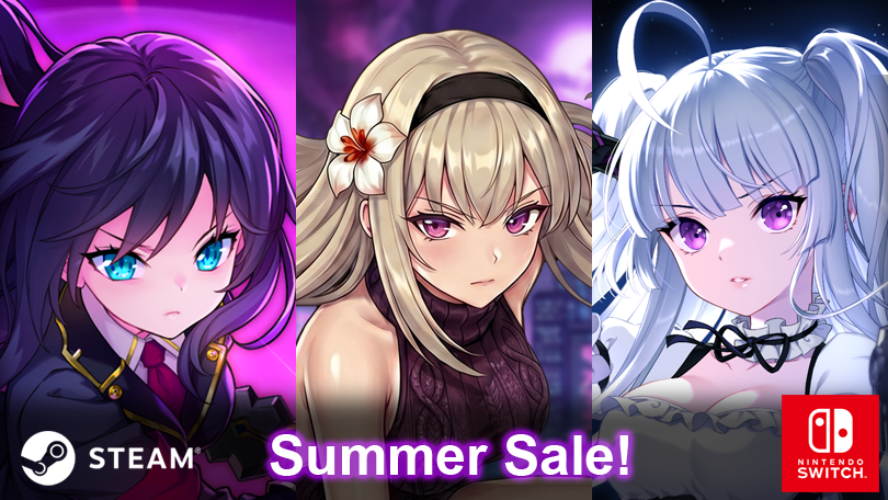 oranpopcorn's tweet photo. Summer Sale Starts Now!
サマーセールが始まりました！

#HunterX #CodeNameT #MaidOfSalvation #Steam #NintendoSwitch https://t.co/XbTGVcquwL