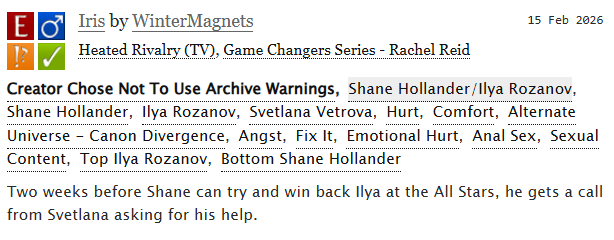 WhPhoenix9's tweet photo. https://t.co/2V54APRSKK
Fluff and comfort and Shane taking care of Ilya 
Your honour, I love these two https://t.co/TRhYBJ7C3l
