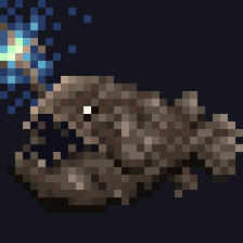 Spindrift129's tweet photo. チョウチンアンコウ #pixelart #ドット絵 https://t.co/u0GeebeYI2