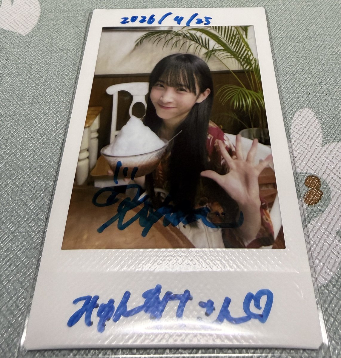 ここなちゃん沖縄チェキ届いたよ🌴 素敵な思い出ありがとう かわいい