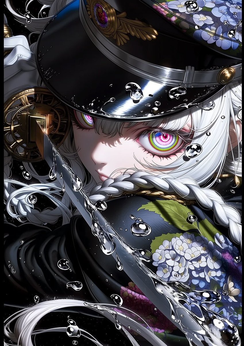 Pastel_Illust_'s tweet photo. "紫陽花警邏隊" https://t.co/4ClonnrAur