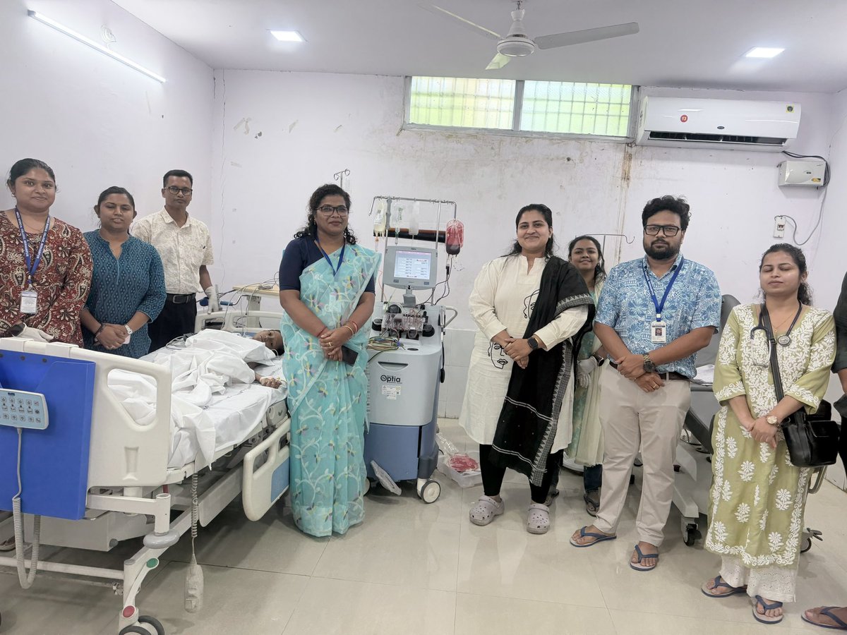transmedmkcg's tweet photo. First successful Automated Red Cell exchange was done in our Department on a 12 year old Male patient with #sicklecelldisease https://t.co/ZT5ez1LkVV