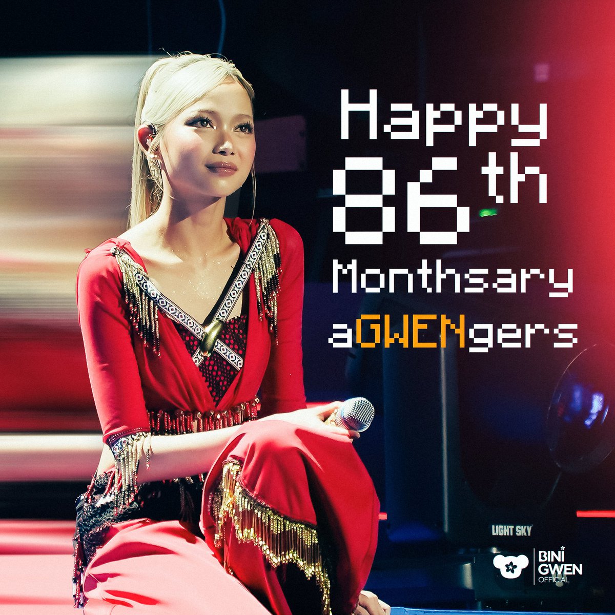 BiniGwenOFC's tweet photo. Happy 86th Monthsary, aGWENgers! 🧡

Eighty-six months of choosing to support, to uplift, and to grow together. Thank you for making this fandom a place where love and positivity always find their way home. Here's to creating more beautiful memories, celebrating every little win, and standing by Gwen through every step of her journey.

Always for you, our @bini_gwen. We love you endlessly!

#BINI #BINIGwen #GwenApuli #aGWENgers