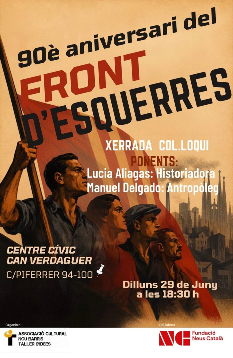 Fortpienc1's tweet photo. Dilluns estic a això que organitza la Fundació Neus Català a Porta, a Nou Barris. Per si us hi podeu/voleu passar. @NeusCatala_fun https://t.co/ra4YnrKmnt