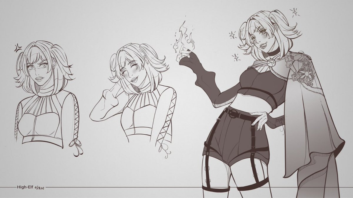 angely___art's tweet photo. High Elf Cleric (Light Domain) character design based on the client's brief. Developed the visual design, facial expressions, and outfit, with revisions based on client feedback. https://t.co/zaMPMIDsAr