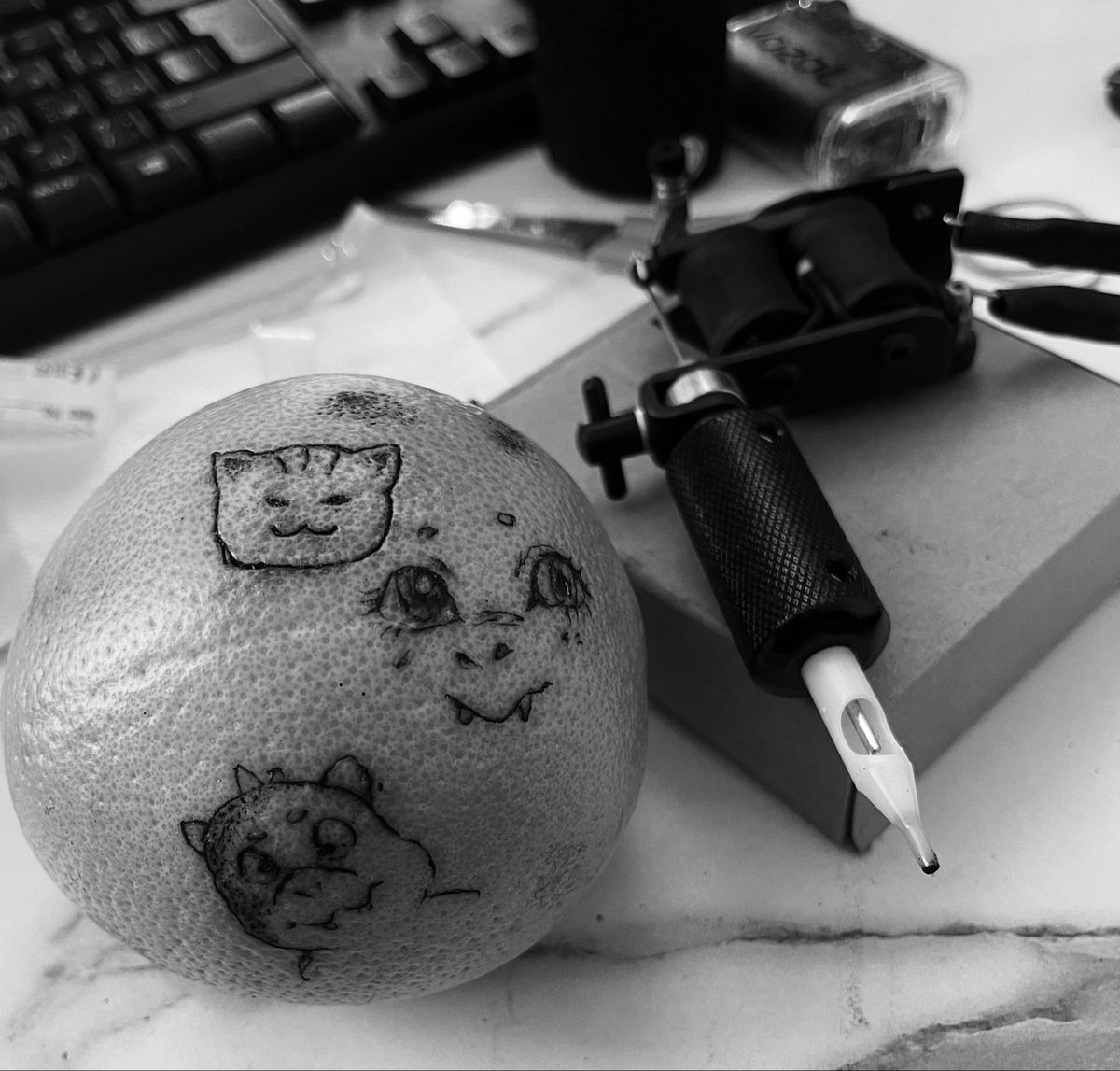 badbhvr5's tweet photo. Poor grapefruit I feel so sorry for you, but I need to remember, I need practice 😵 https://t.co/6cqtDMaOM5