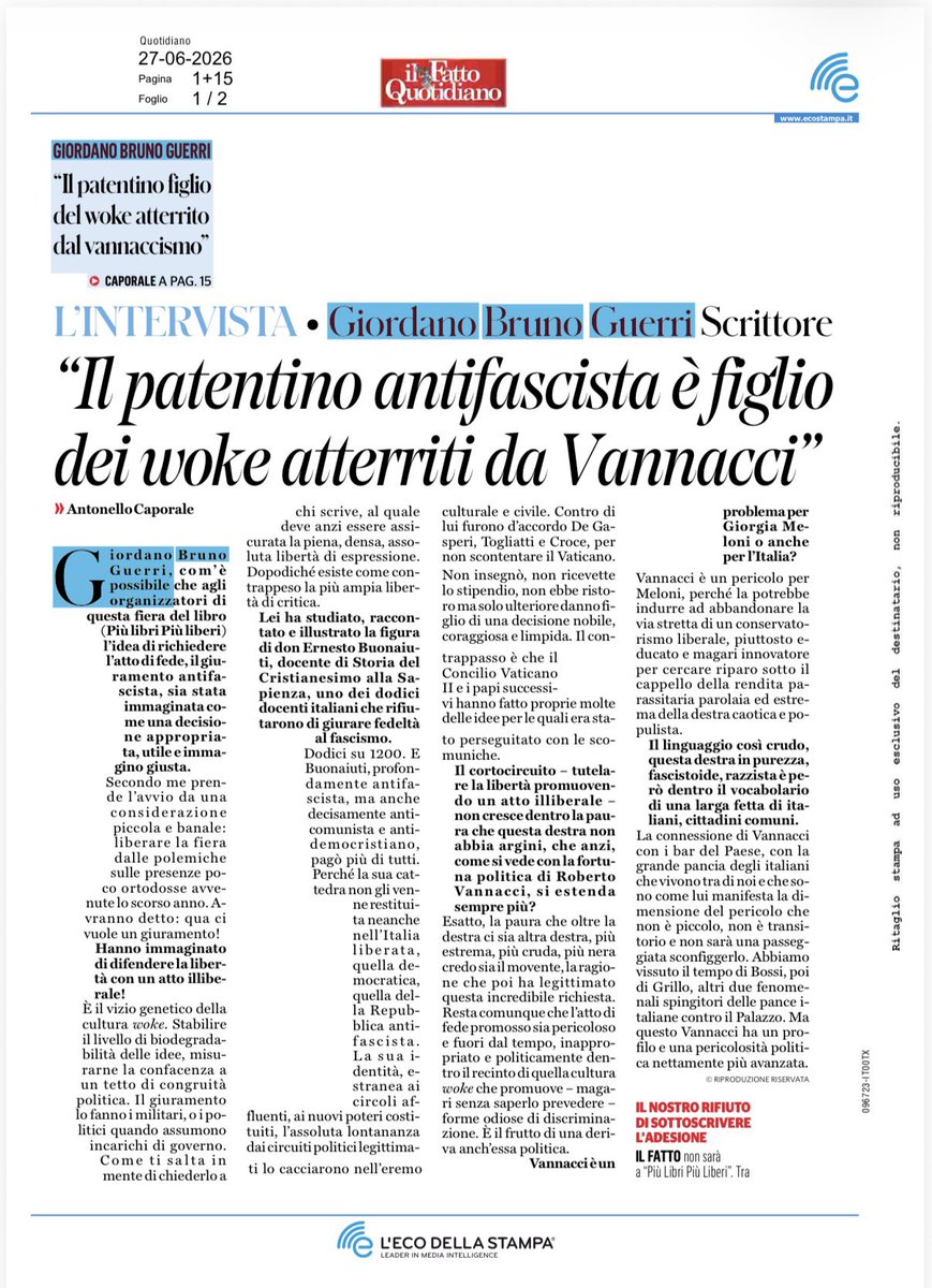 GBGuerri's tweet photo. Sulla dichiarazione di #antifascismo per editori e #libri https://t.co/o3PIEPfjcP