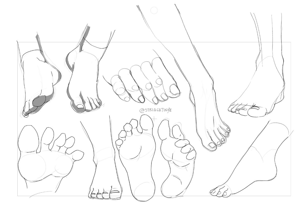 striagatina's tweet photo. I spent the last few weeks on bilibili, I need to learn how the chinese draw, Here some feet. 

#DrawingPractice #Rkgk https://t.co/FGzOEbzCPZ