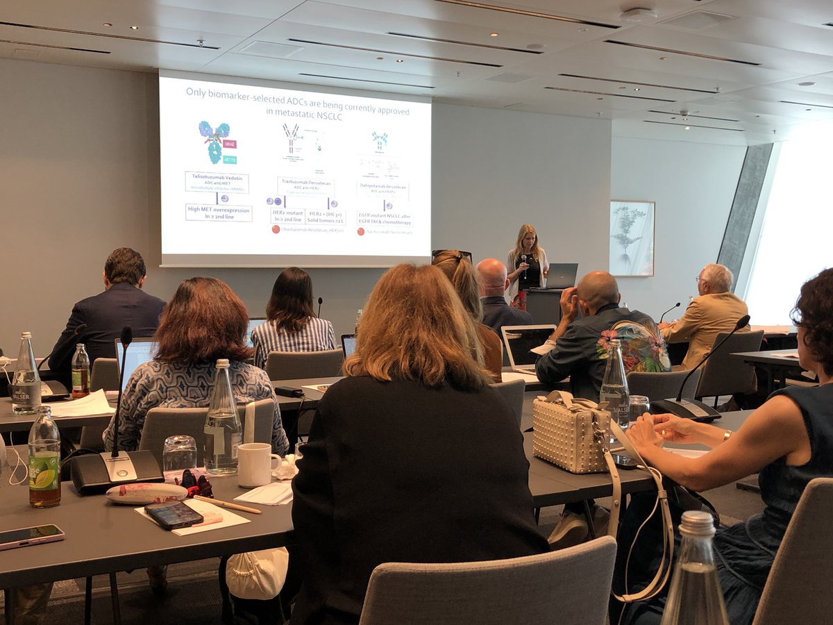 g_mountzios's tweet photo. Αn outstanding brainstorming workshop on ADCs accross tumor disciplines organised by @etop_ibcsg  here in Zurich
Delighted to present the current therapeutic landscape in #NSCLC alongside with amazing host @peters_solange and lung faculty @dplanchard @delvysra  Antonio Passaro @MP_3855 
A rapidly evolving field with many new data to come!
#some #LCSM