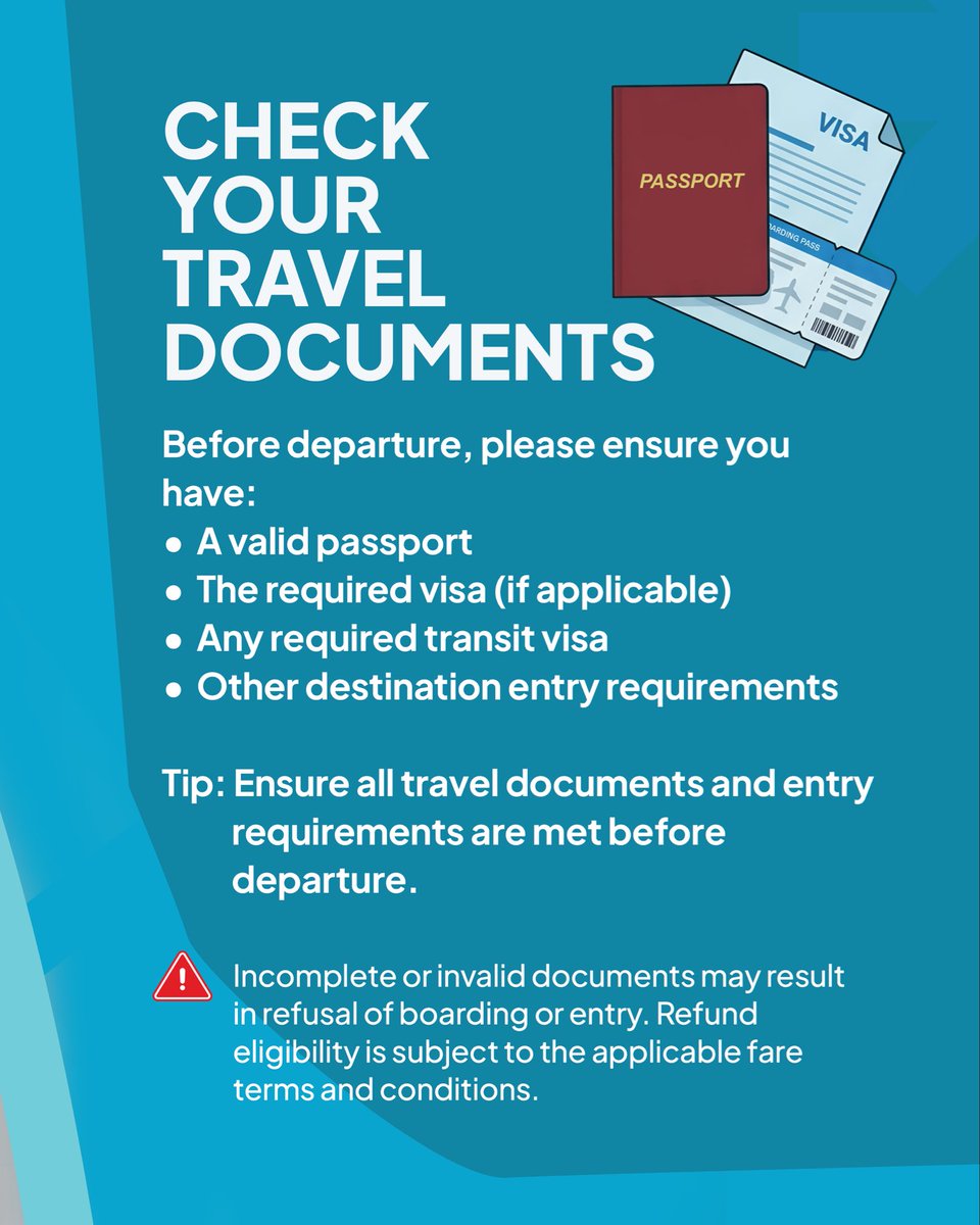 CAA_Malaysia's tweet photo. Have travel plans coming up? ✈️

Here are a few useful tips to help you prepare for your next journey. 

To learn more about your rights as an air passenger, visit 
🌐 https://t.co/kOe12alfqn

#TeamCAAM #SafeSustainableSkies #SaferAboveSaferBeyond #TravelTips #MACPC https://t.co/EmwTTCXLpA