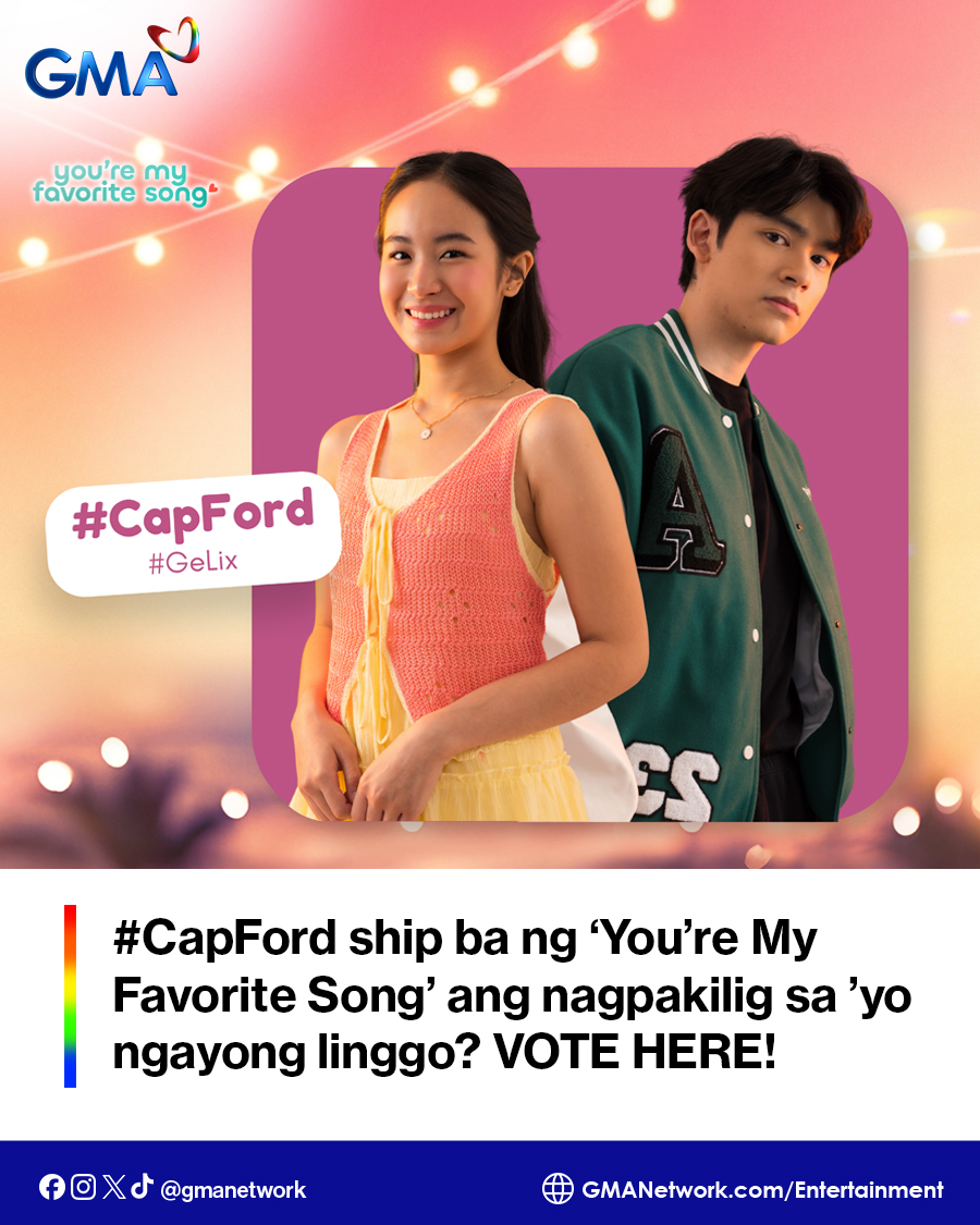 gmanetwork's tweet photo. CAPFORD SHIP BA ANG NAGPAKILIG SA INYO NGAYONG LINGGO? 🥰 

Ilang araw nang puno ng kilig ang bawat hapon ninyo nang mapanood ang kuwento ng buhay ni Angel at ang close encounter niya sa tatlong lalaking magbibigay-kulay sa kanyang journey na sina Miguel, Calix, at Zion! 

Ito ba ang ship na lumagpas sa kilig-meter ninyo this week? 

Sagutan ang poll na ito: https://t.co/9YKLWwBX8Z

#YMFS