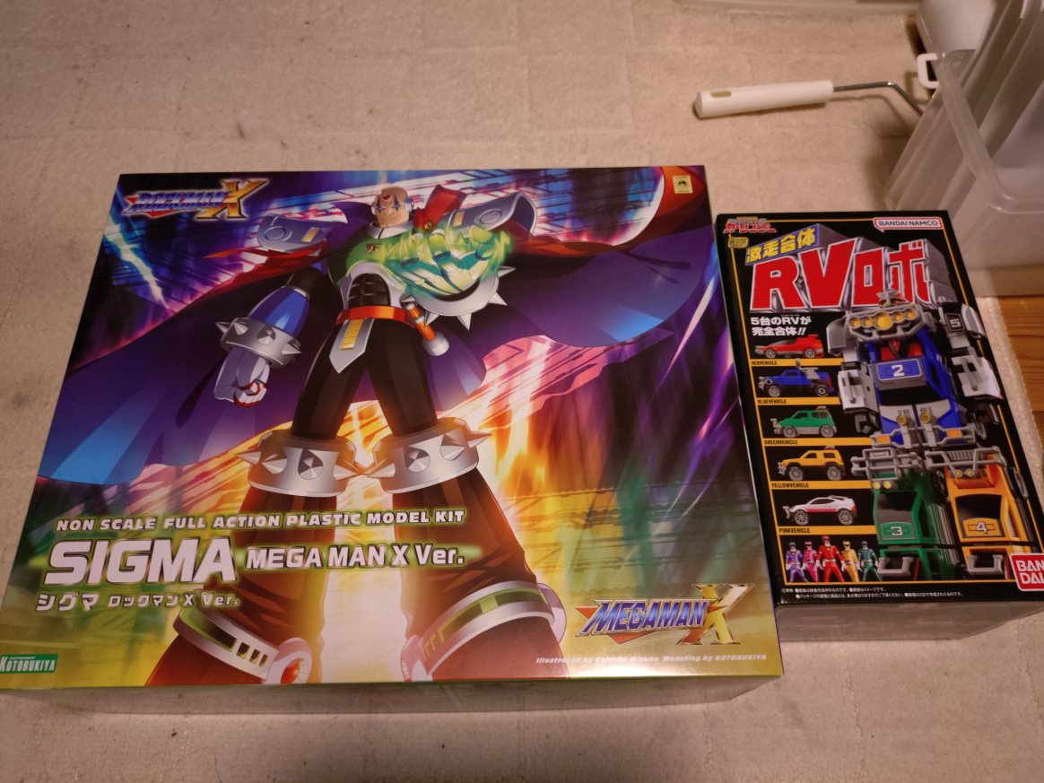 Xzeong's tweet photo. ｼｸﾞﾏﾀｲﾁｮｳ!と激走戦隊カーレンジャーのRVロボ購入しました。
シグマでっかｻｽｶﾞﾀﾞｧ
ただどうしても気になるんですがなんでシグマ笑ってないの…？いつもの笑顔が見たかった。 https://t.co/aK3F81mjIe