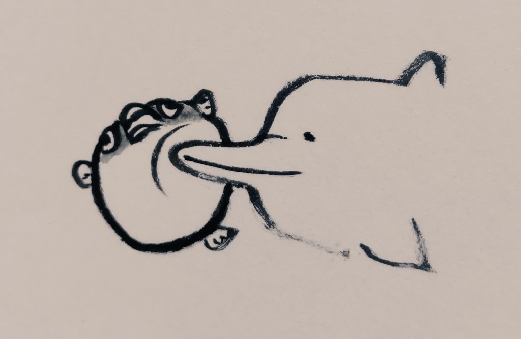 jissunboshi96's tweet photo. 疲れた時は、フグを描く。
気に入ってるが、あまり伸びない。 https://t.co/Xofnmk9Mw3