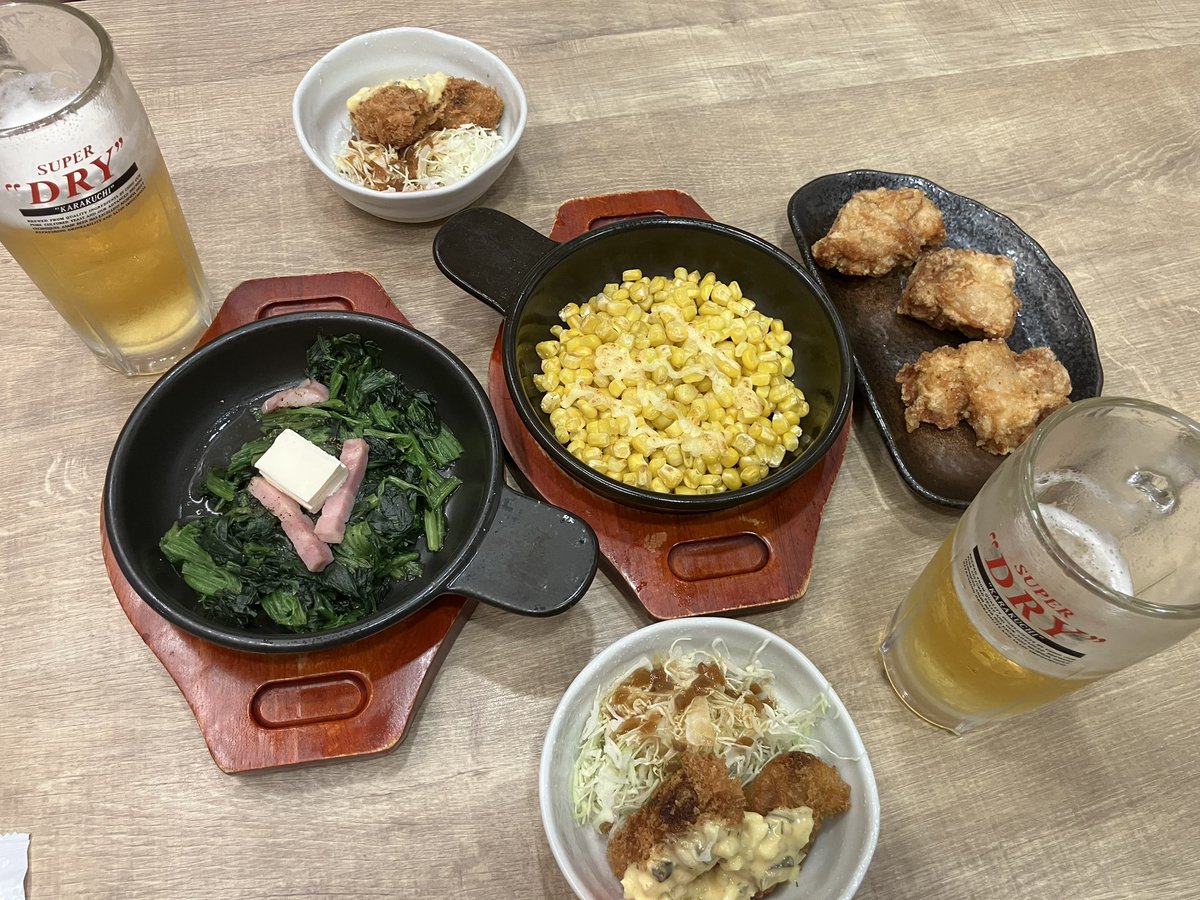 h11915ham's tweet photo. 今日は初のマルートガスト飲み🍻
リーズナブルでマアマアいい感じでした😋 https://t.co/c6sVTS7I8h