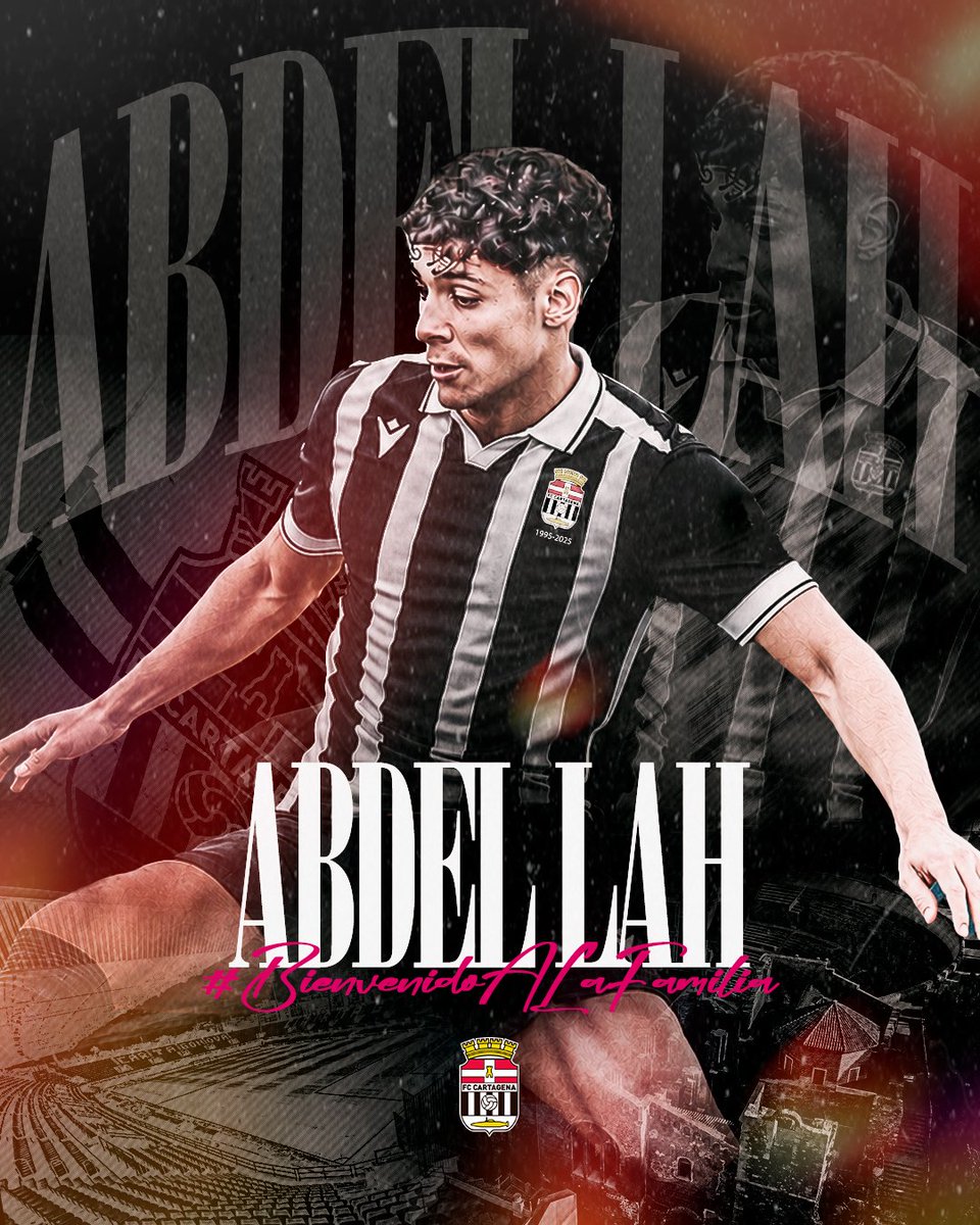 JNortedeportes's tweet photo. 𝗢𝗙𝗜𝗖𝗜𝗔𝗟 | Abdel-Lah, nuevo jugador del @FCCartagena_efs.

El extremo de 21 años llega procedente de la UD Melilla, donde ha disputado las dos últimas temporadas en Segunda RFEF.

Un perfil joven, con margen de crecimiento, que encaja en la idea de construir una plantilla realista para la temporada 2026/27.